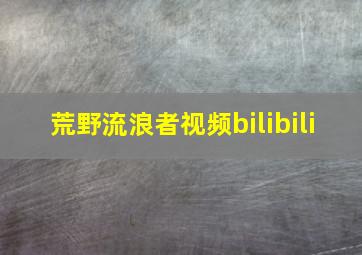 荒野流浪者视频bilibili