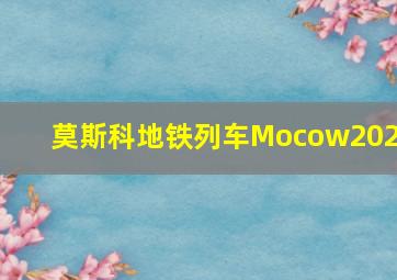 莫斯科地铁列车Mocow2024