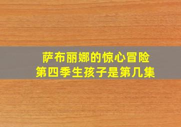 萨布丽娜的惊心冒险第四季生孩子是第几集