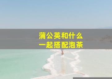 蒲公英和什么一起搭配泡茶