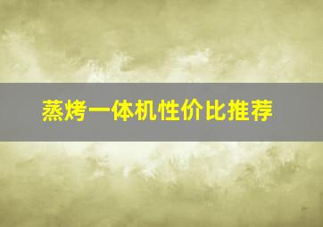 蒸烤一体机性价比推荐