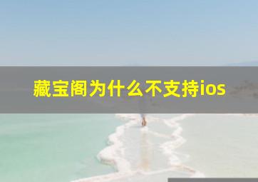 藏宝阁为什么不支持ios