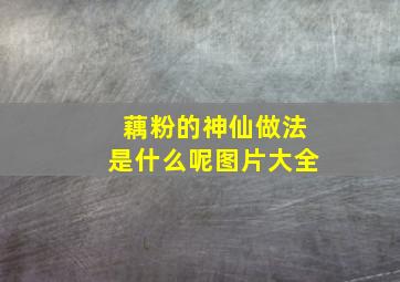 藕粉的神仙做法是什么呢图片大全