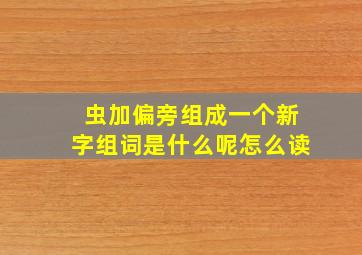 虫加偏旁组成一个新字组词是什么呢怎么读