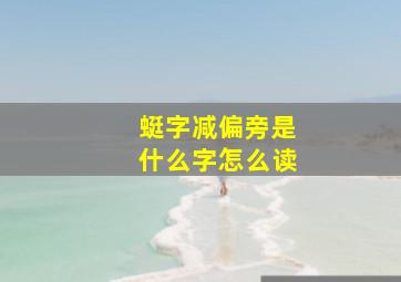 蜓字减偏旁是什么字怎么读