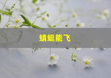 蜻蜓能飞