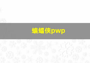 蝙蝠侠pwp