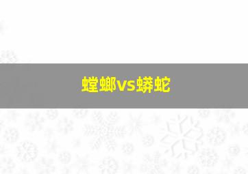 螳螂vs蟒蛇