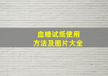 血糖试纸使用方法及图片大全