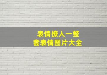 表情撩人一整套表情图片大全