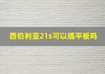 西伯利亚21s可以插平板吗