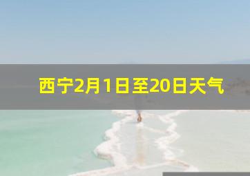 西宁2月1日至20日天气