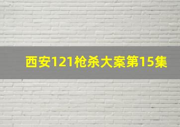 西安121枪杀大案第15集