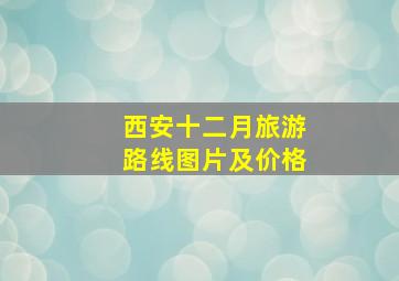 西安十二月旅游路线图片及价格