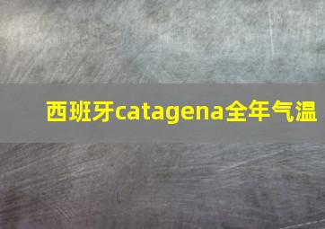 西班牙catagena全年气温