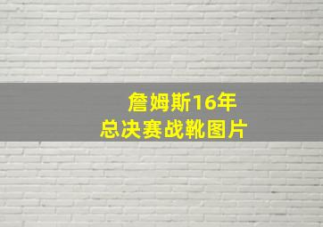 詹姆斯16年总决赛战靴图片