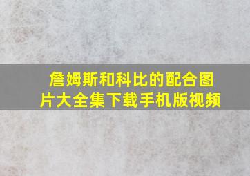 詹姆斯和科比的配合图片大全集下载手机版视频