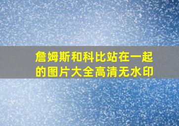 詹姆斯和科比站在一起的图片大全高清无水印