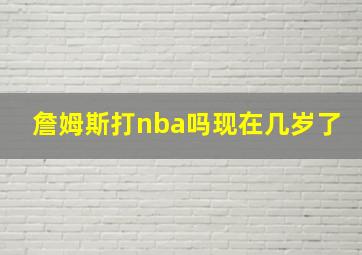 詹姆斯打nba吗现在几岁了