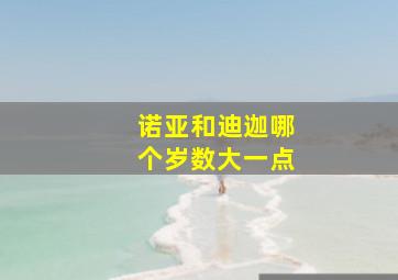 诺亚和迪迦哪个岁数大一点