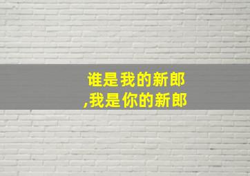 谁是我的新郎,我是你的新郎