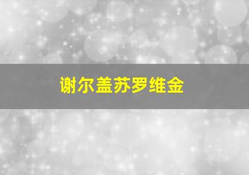 谢尔盖苏罗维金