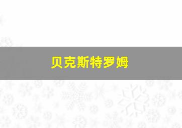 贝克斯特罗姆