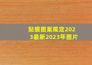 贴膜图案规定2023最新2023年图片