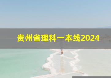 贵州省理科一本线2024