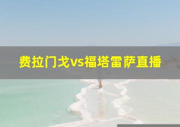 费拉门戈vs福塔雷萨直播