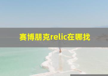 赛博朋克relic在哪找