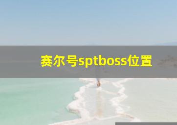 赛尔号sptboss位置