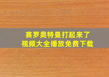 赛罗奥特曼打起来了视频大全播放免费下载