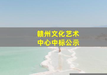 赣州文化艺术中心中标公示