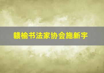 赣榆书法家协会施新宇