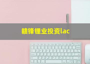 赣锋锂业投资lac