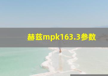 赫兹mpk163.3参数