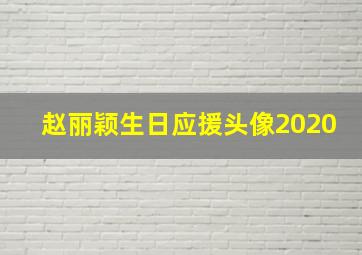 赵丽颖生日应援头像2020