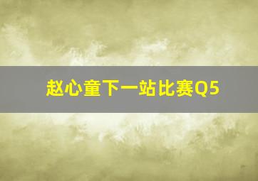 赵心童下一站比赛Q5