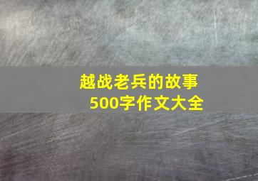 越战老兵的故事500字作文大全