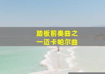 踏板前奏曲之一迈卡帕尔曲