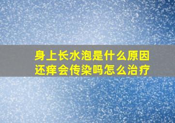 身上长水泡是什么原因还痒会传染吗怎么治疗