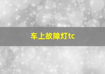 车上故障灯tc