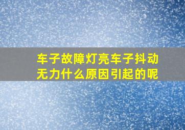 车子故障灯亮车子抖动无力什么原因引起的呢