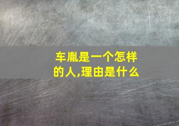 车胤是一个怎样的人,理由是什么