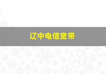 辽中电信宽带