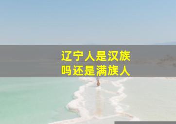 辽宁人是汉族吗还是满族人