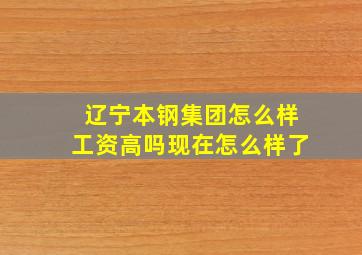 辽宁本钢集团怎么样工资高吗现在怎么样了