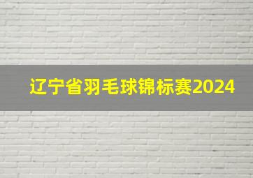 辽宁省羽毛球锦标赛2024