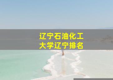 辽宁石油化工大学辽宁排名